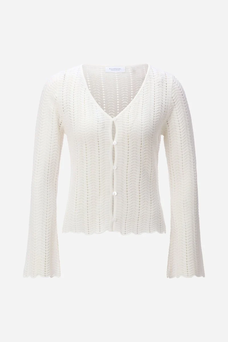 Ajour-Strickjacke mit Knöpfen - Image 10