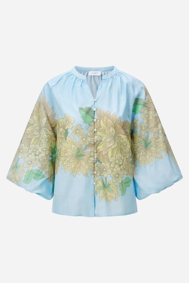 Ballonärmel-Bluse mit Print - Image 3