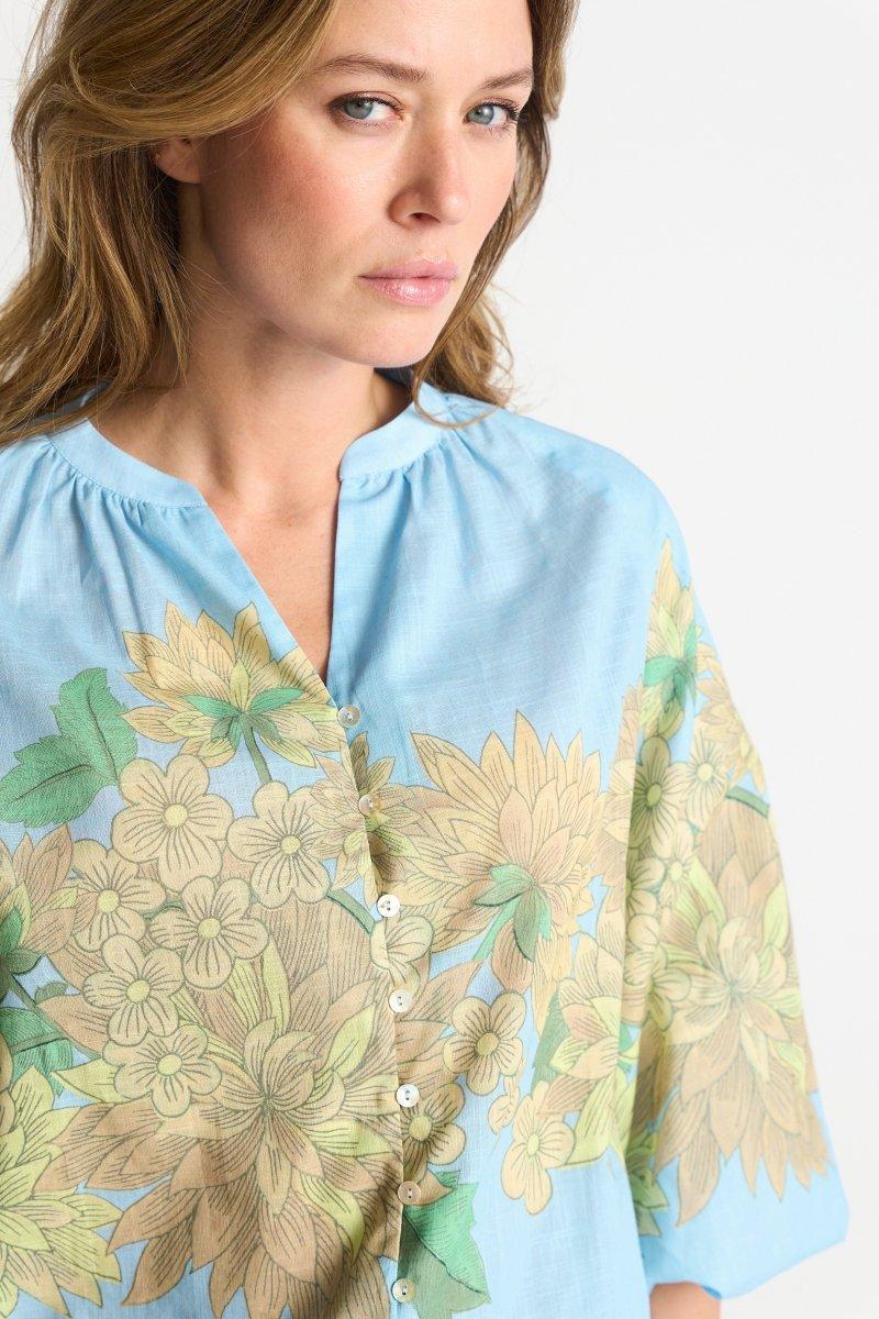 Ballonärmel-Bluse mit Print - Image 5