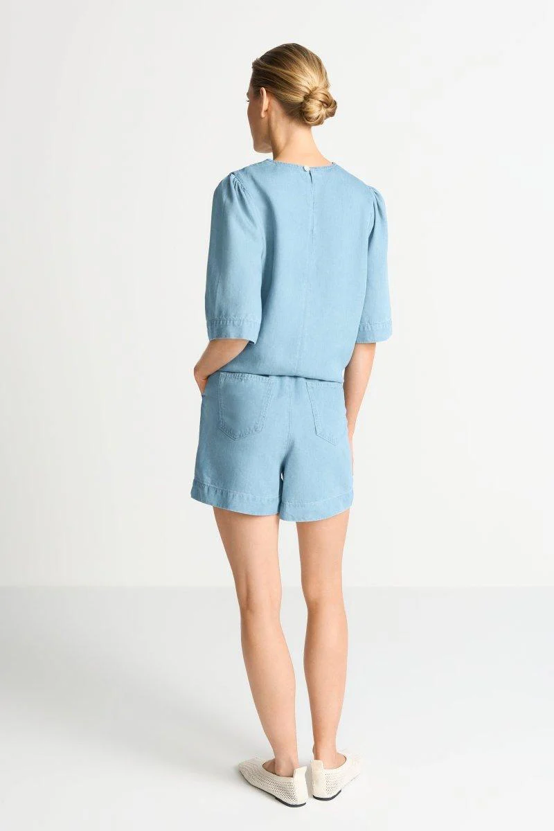 Lyocell-Shorts im Denim-Look - Image 3