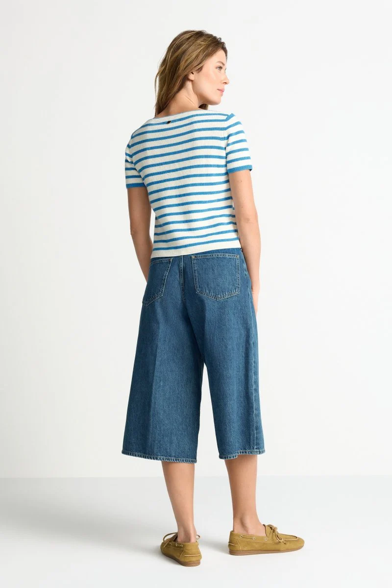 Gestreiftes Kurzarm-Rippshirt - Image 4