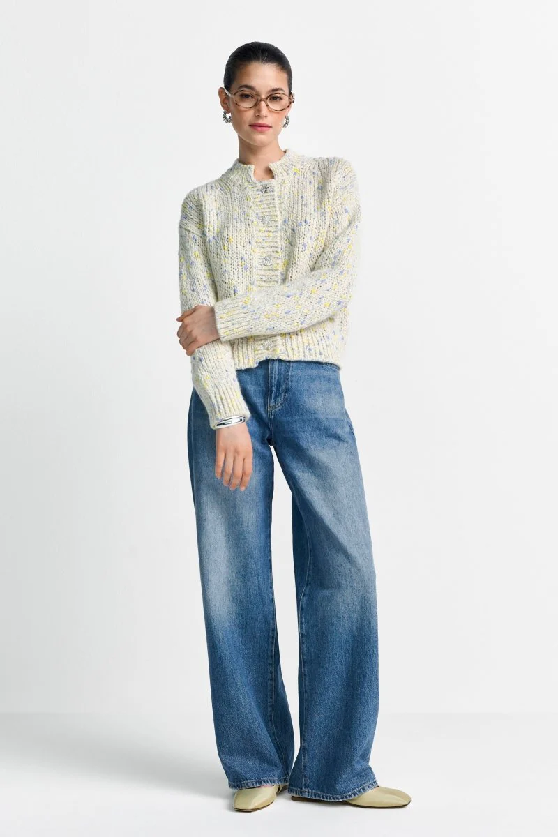 Bouclé-Cardigan mit Knöpfen - Image 3