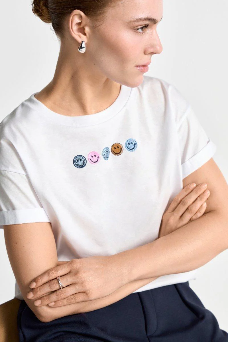 Weißes T-Shirt aus Baumwolle - Image 2