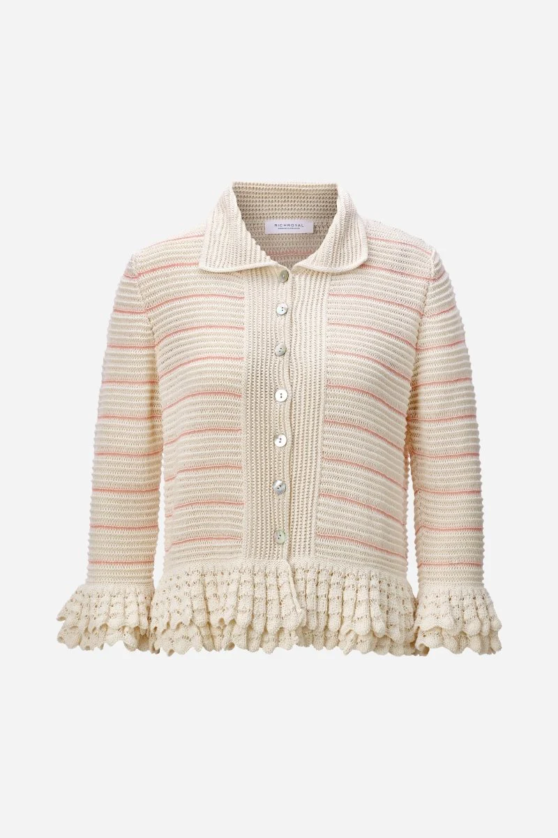 Strickcardigan mit Rüschen - Image 5