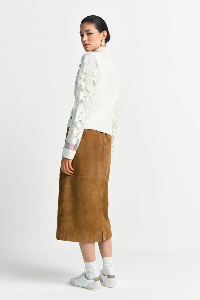 Strickjacke mit Blumenapplikation - Image 4