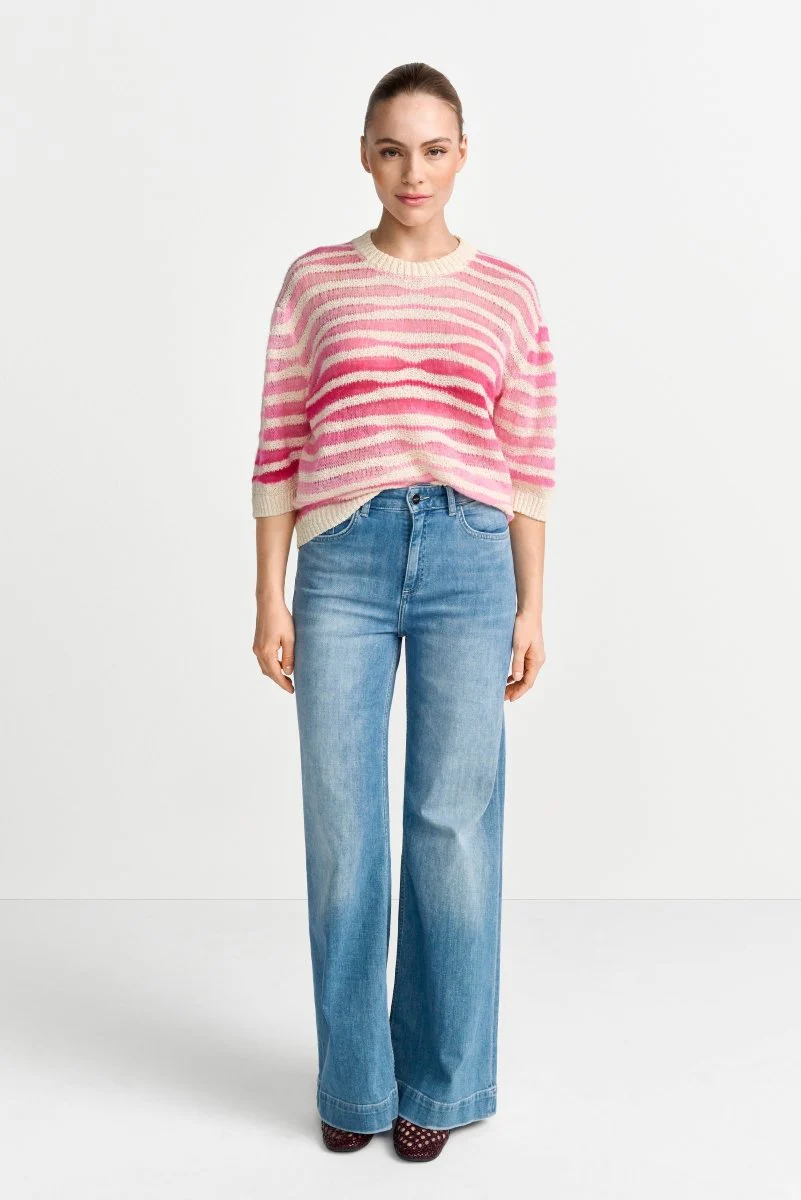 Gestreifter Wollmix-Pullover - Image 3