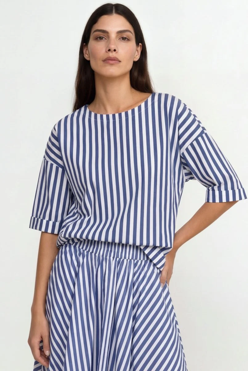 Gestreiftes Crop-Shirt - Image 5