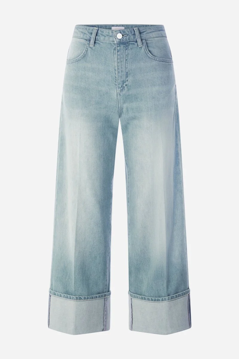Hellblaue Wide-Leg-Jeans - Image 5