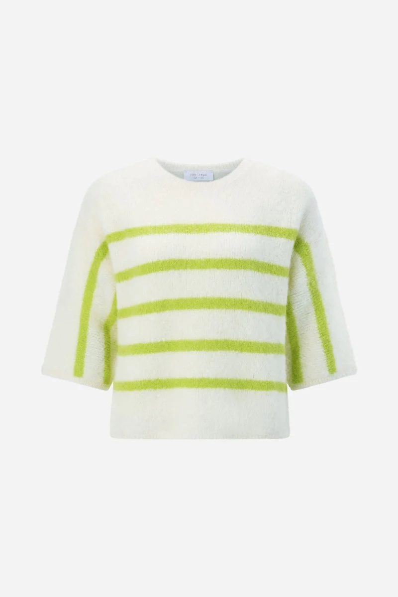 Gestreifter Halbarm-Pullover - Image 5