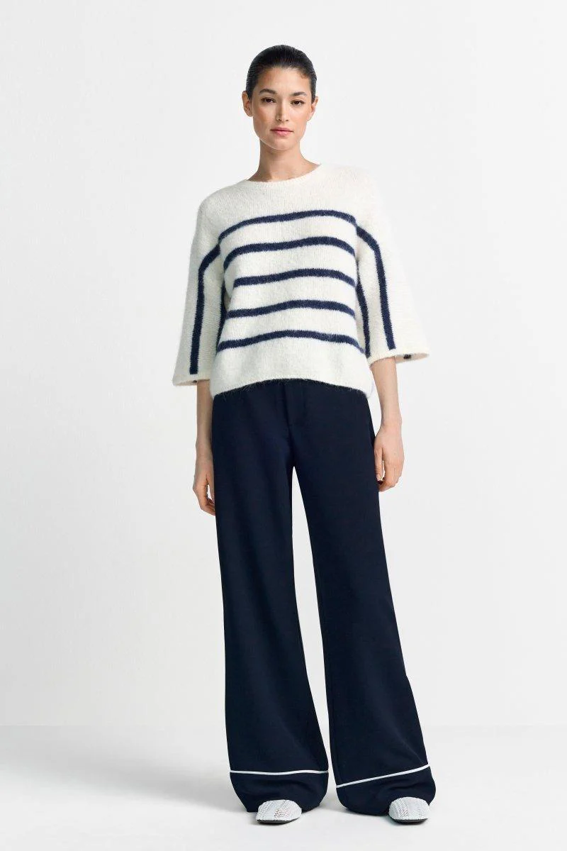Gestreifter Halbarm-Pullover - Image 7