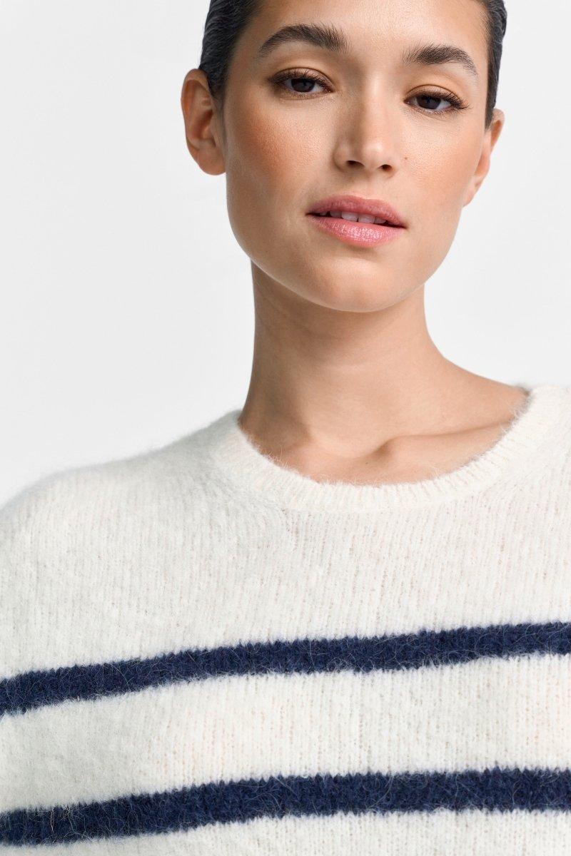 Gestreifter Halbarm-Pullover - Image 9