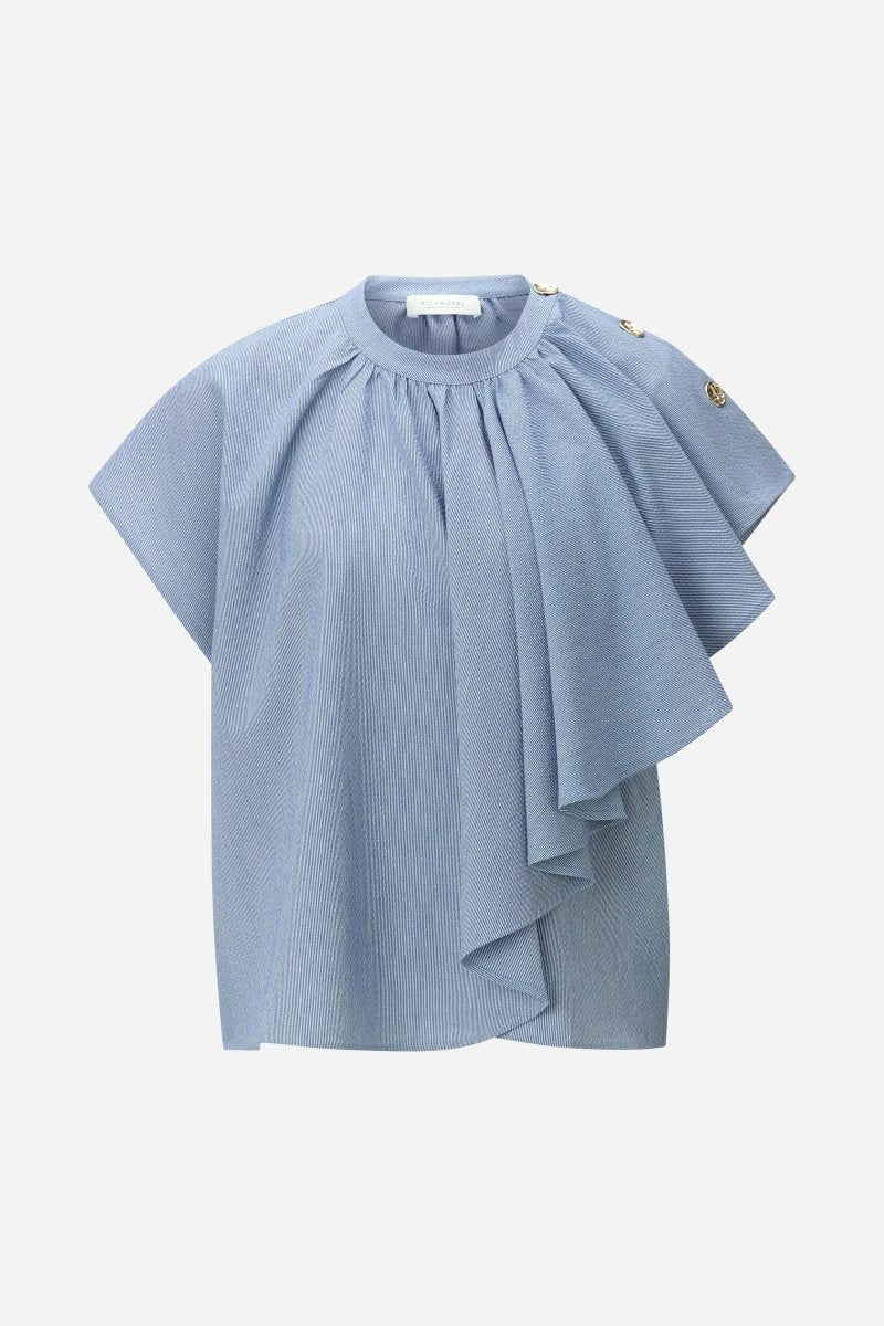Volant-Bluse mit Schulterknöpfen - Image 3