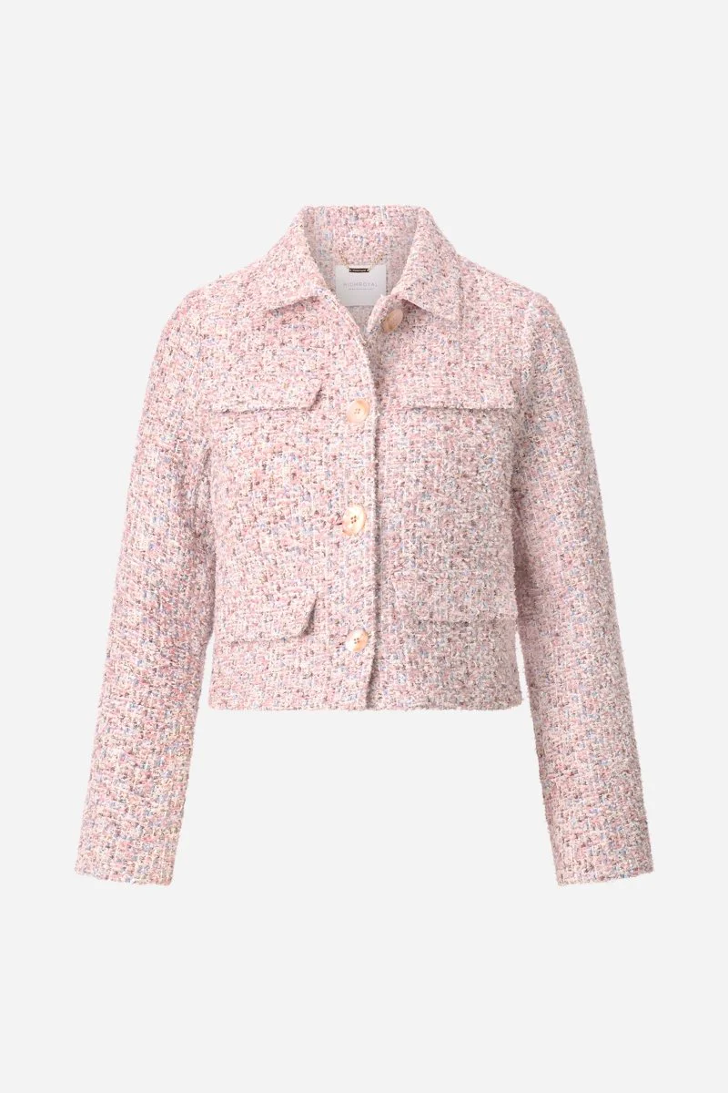 Bouclé-Jacke in cropped Länge - Image 5