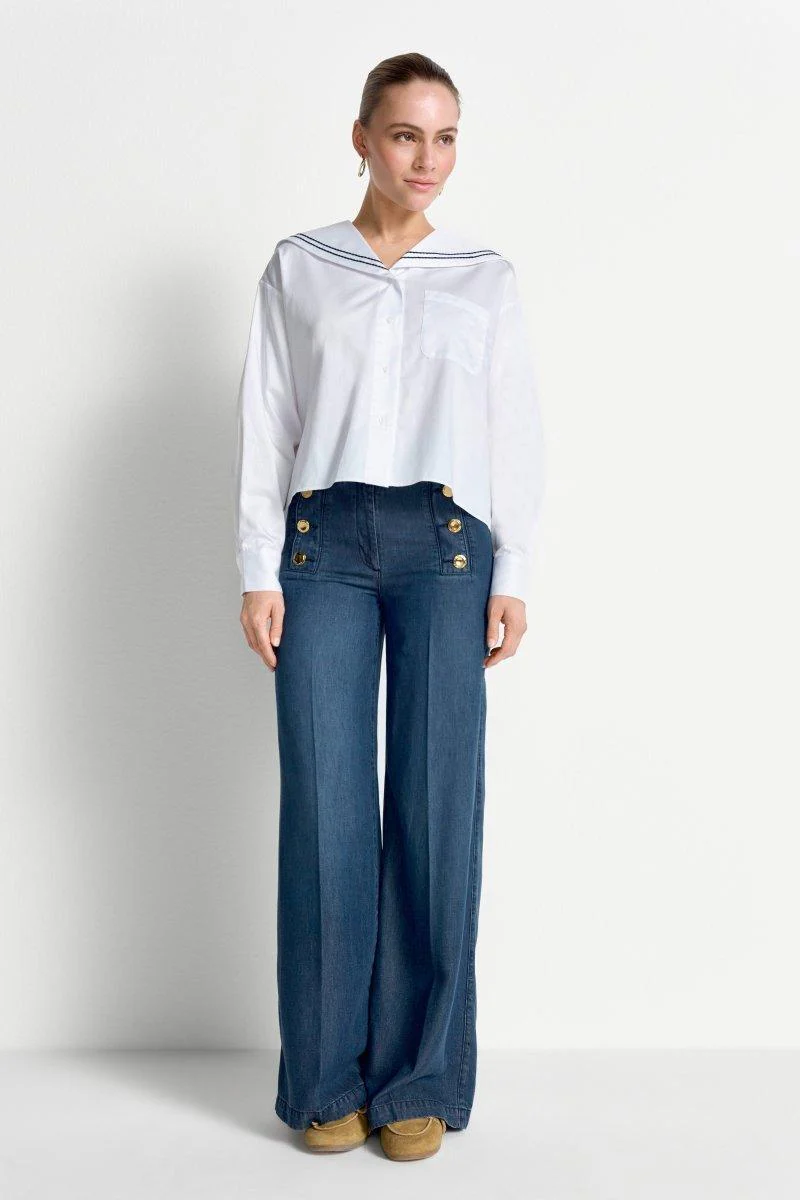 Bluse mit Matrosenkragen - Image 3