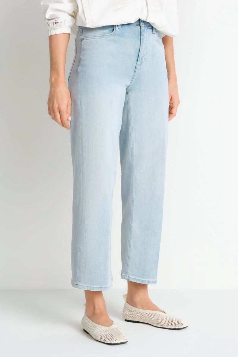 Hellblaue Wide-Leg-Jeans - Image 7