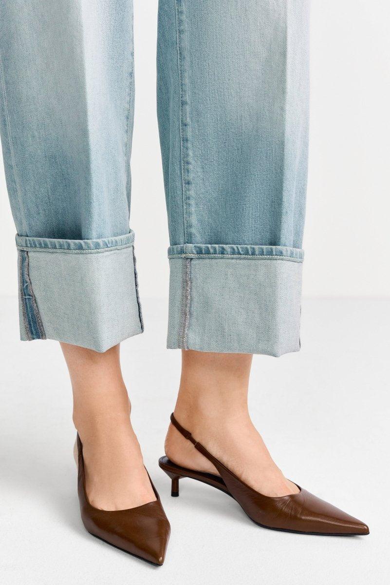 Hellblaue Wide-Leg-Jeans - Image 4