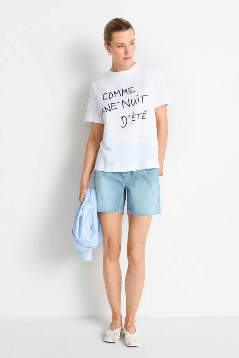 Weißes Statement-T-Shirt - Image 3
