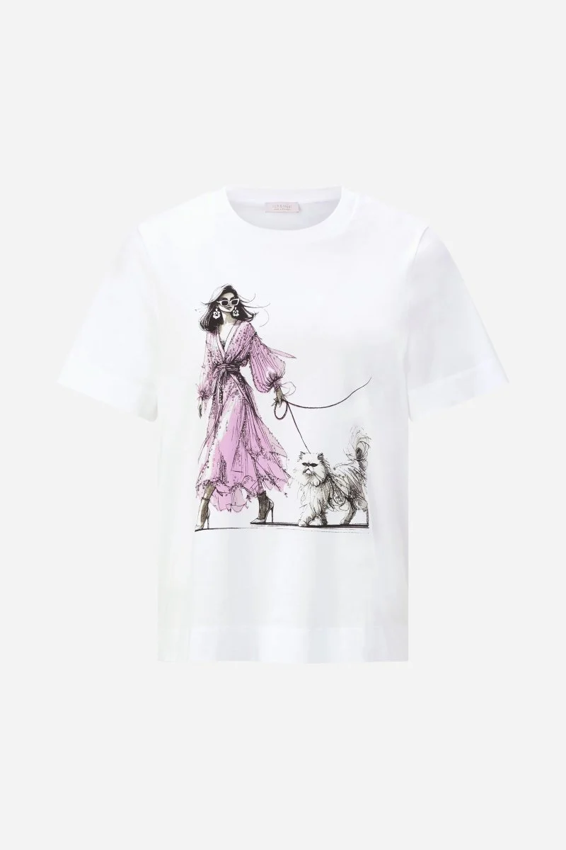 T-Shirt mit illustrativem Print - Image 5