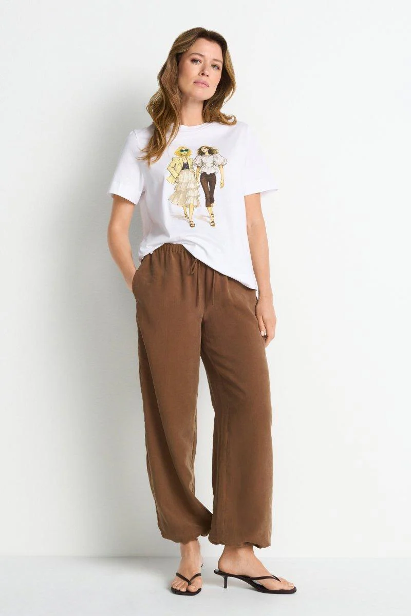 T-Shirt mit Fashion-Print