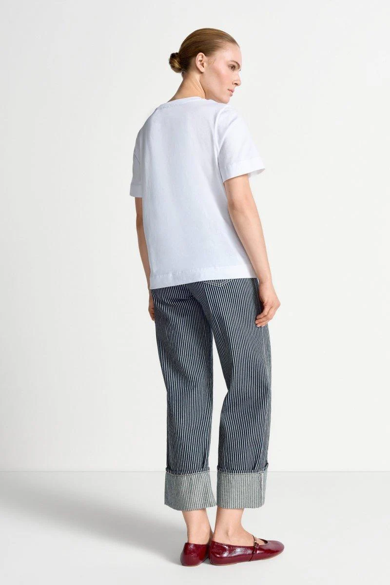 Weißes T-Shirt mit Slogan - Image 3