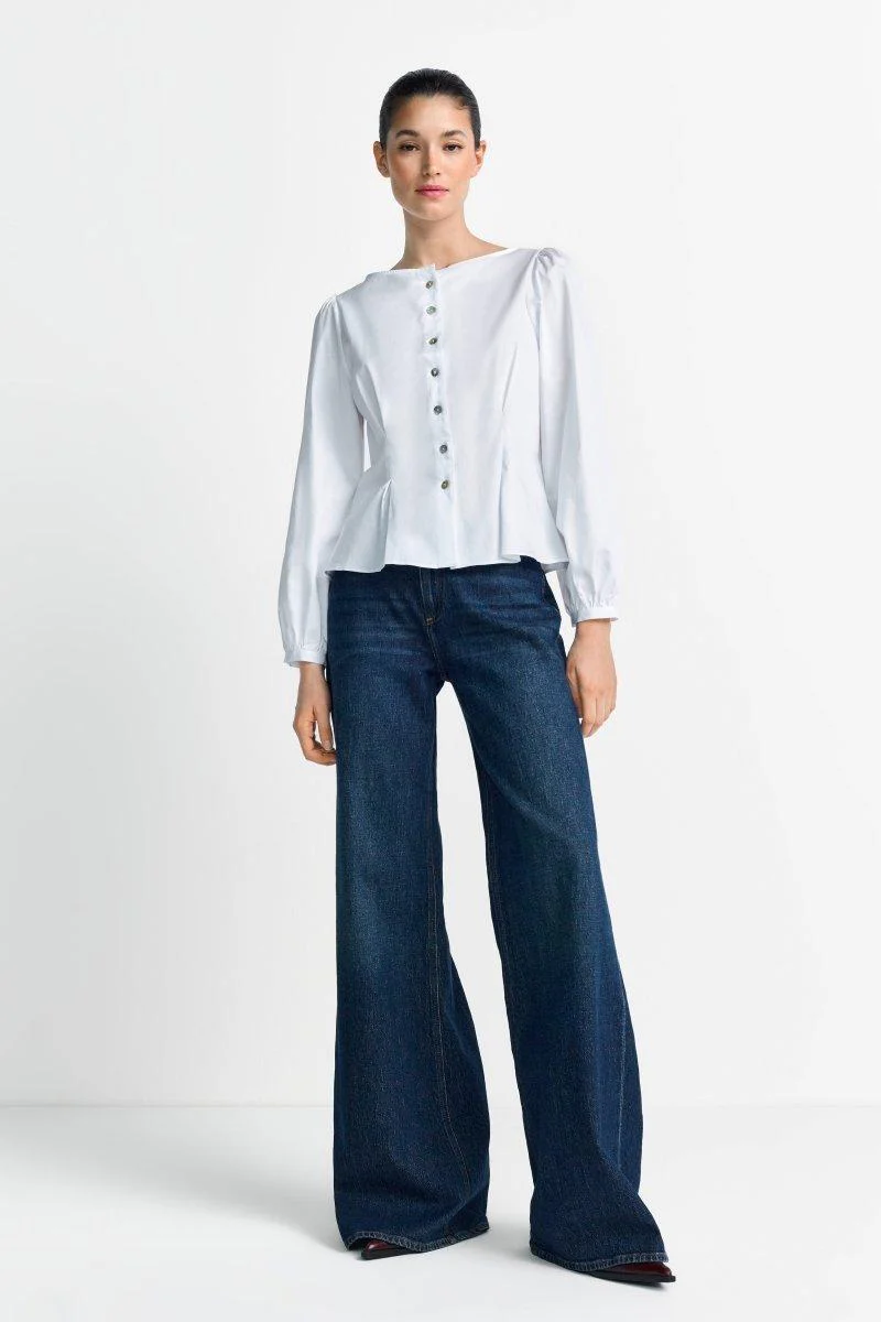 Taillierte Bluse mit Knöpfen - Image 8