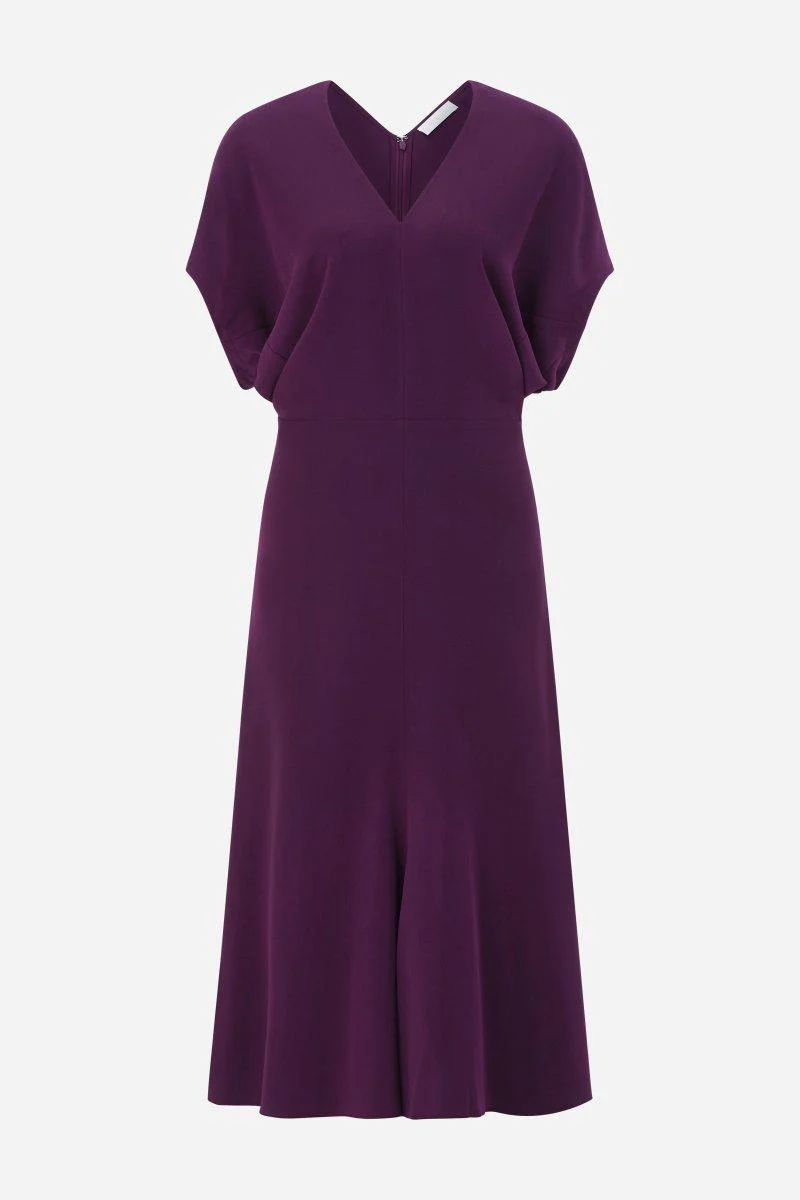 Tailliertes Midikleid mit V-Ausschnitt - Image 5