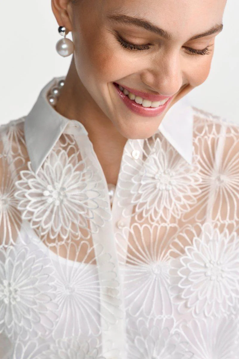 Transparente Organza-Bluse - Image 3