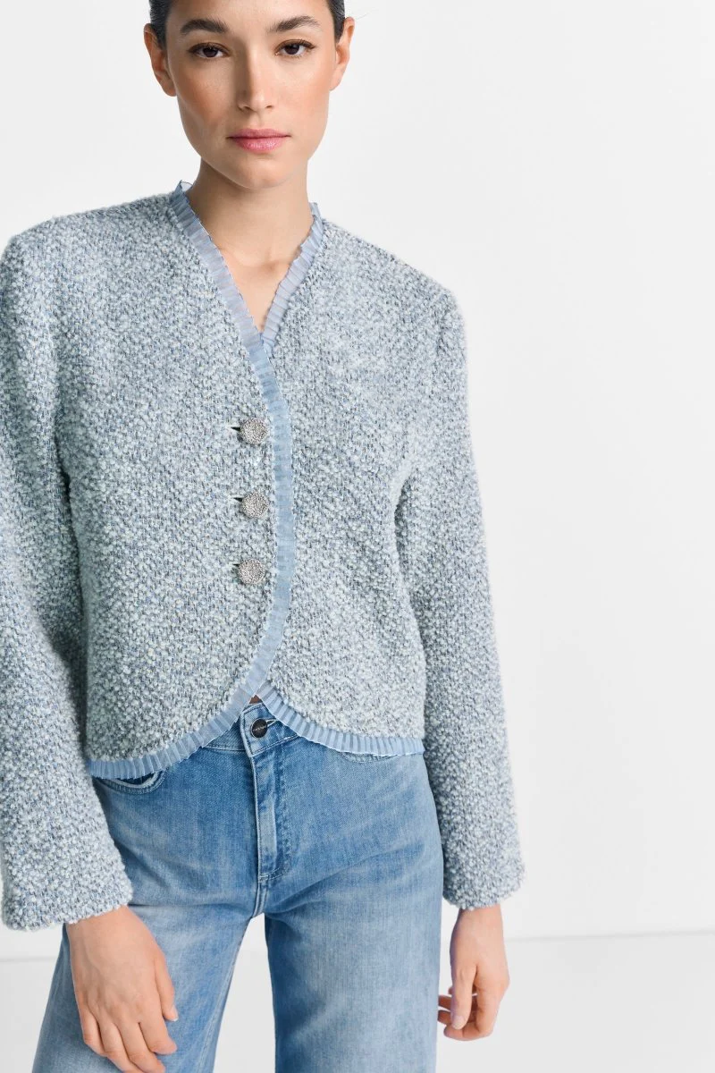 Bouclé-Jacke im Kimonostil - Image 3
