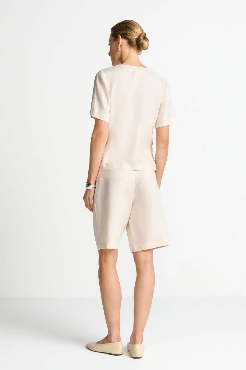Kurzarm-Blazer aus Leinen - Image 3