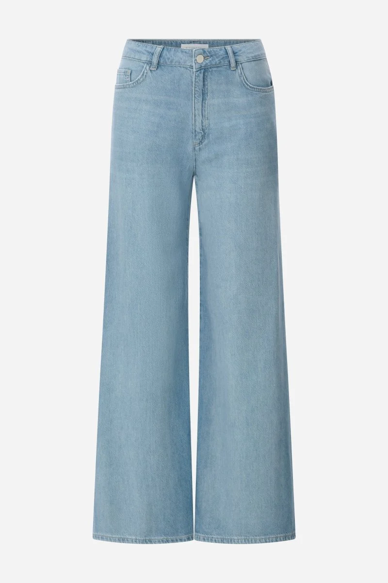 Hellblaue Wide-Leg-Jeans - Image 5