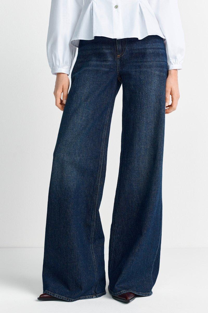 Dunkelblaue Jeans mit Umschlagsaum - Image 5