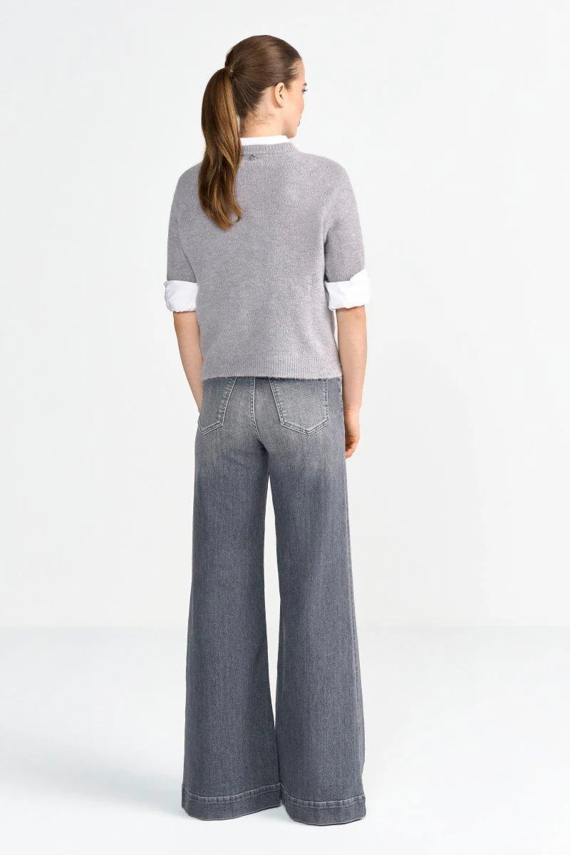 Graue Flared Jeans - Image 4