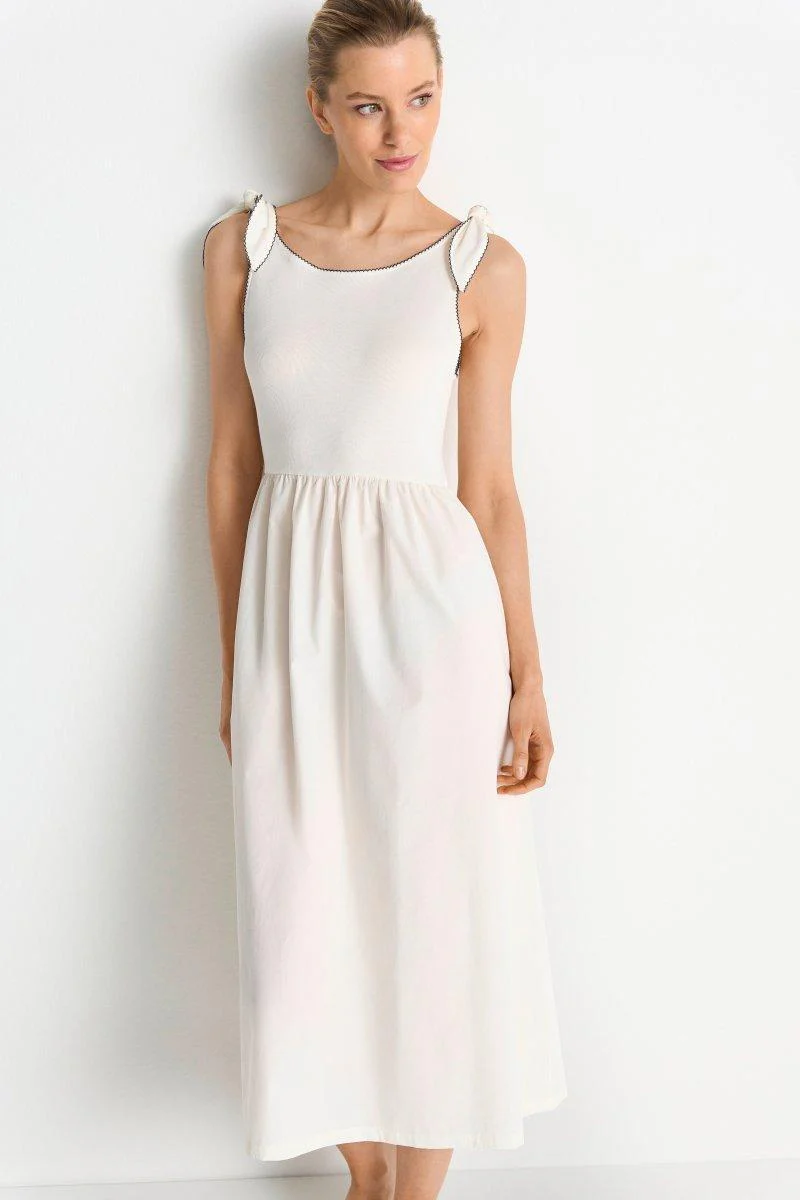 Midikleid mit Schleifenträgern