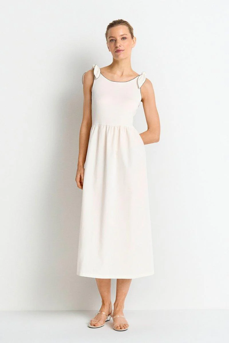 Midikleid mit Schleifenträgern - Image 3