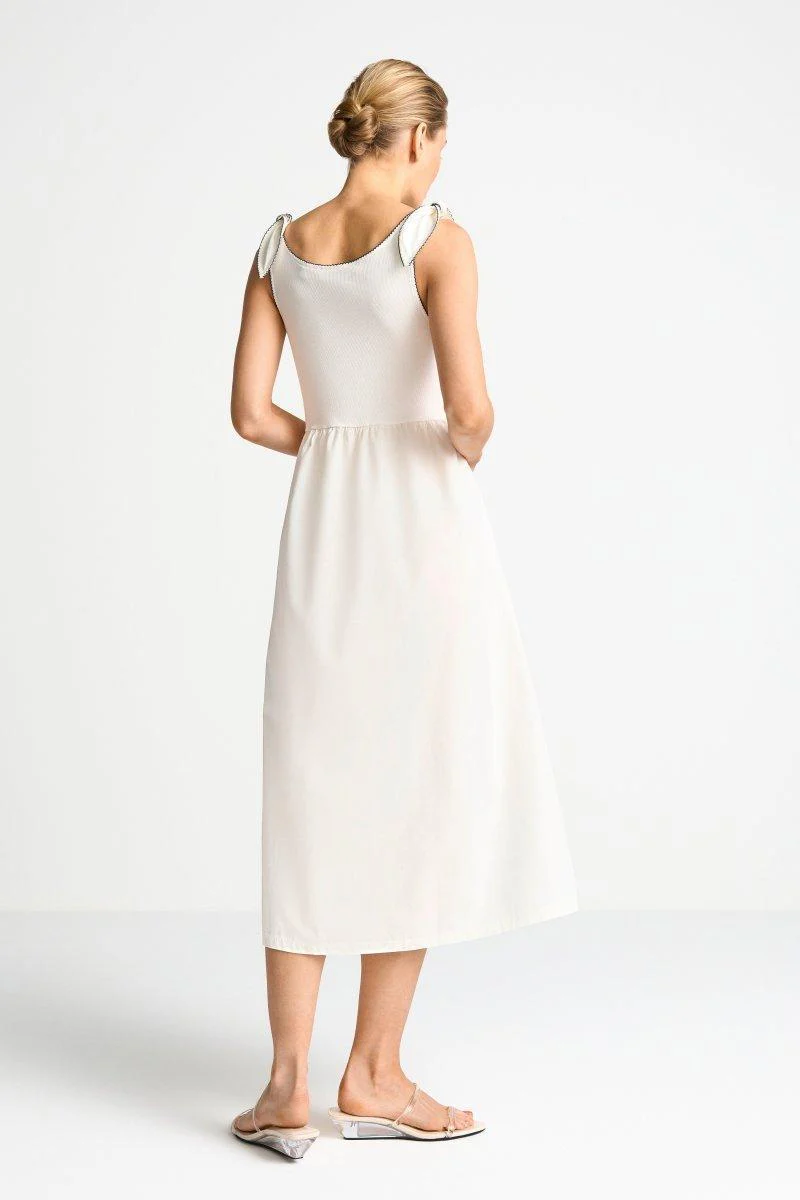Midikleid mit Schleifenträgern - Image 4
