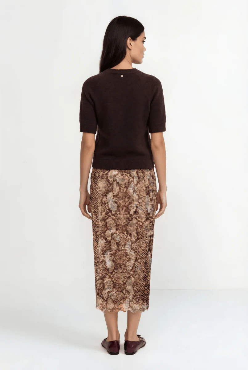 Mesh-Rock mit Animal-Print - Image 3