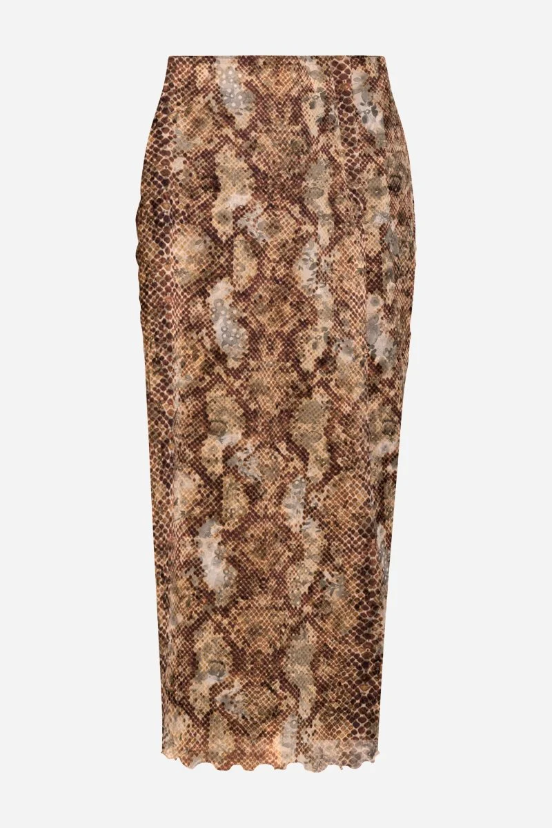 Mesh-Rock mit Animal-Print - Image 4