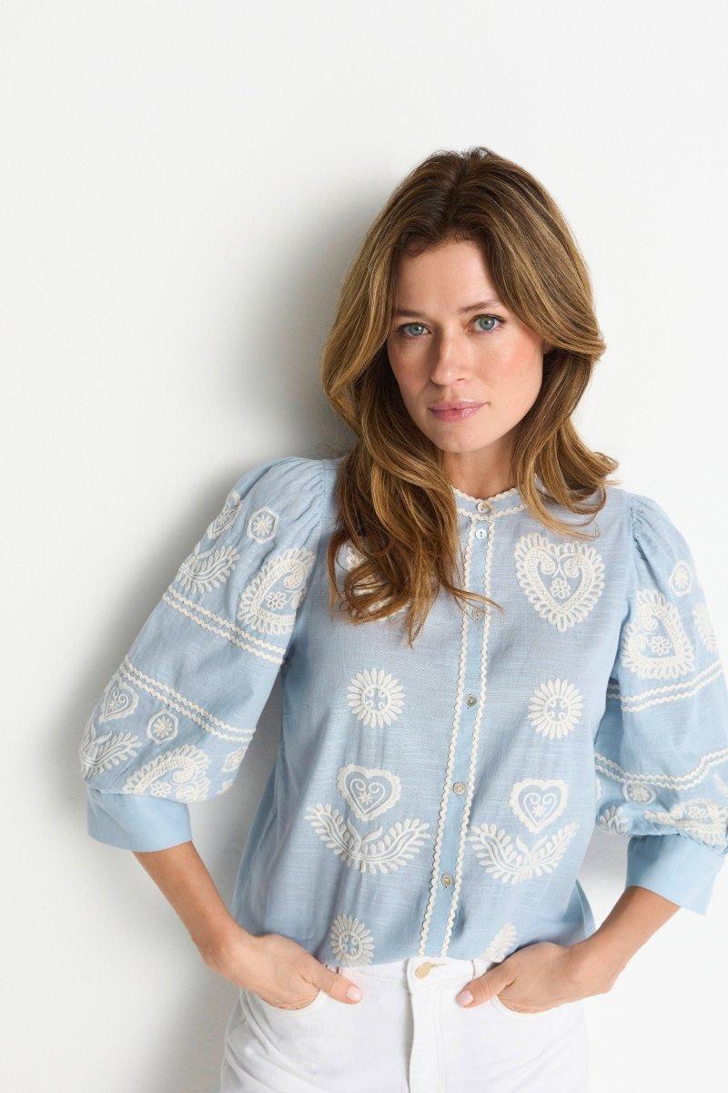 Boho-Bluse mit Stickerei - Image 7
