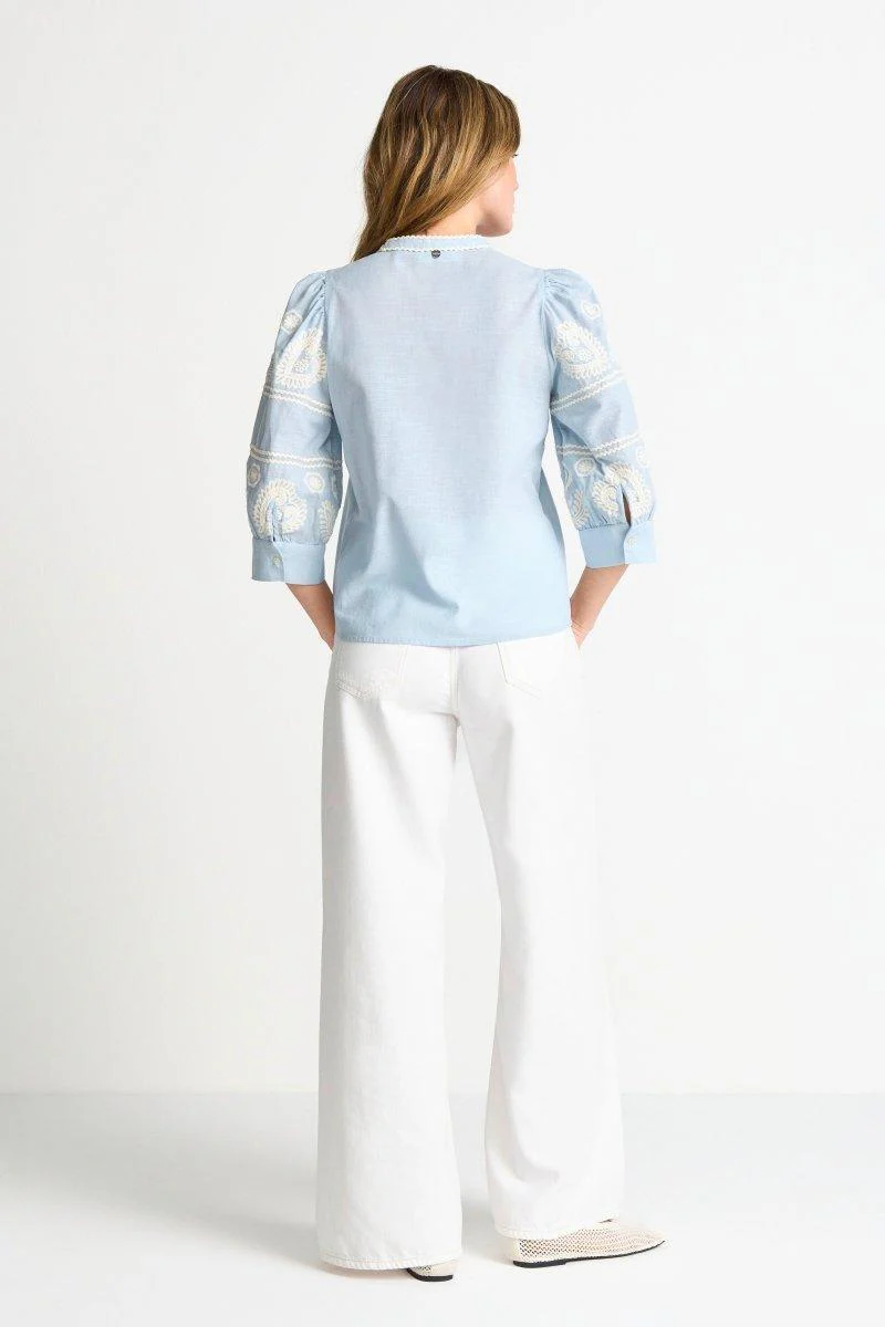 Boho-Bluse mit Stickerei - Image 9