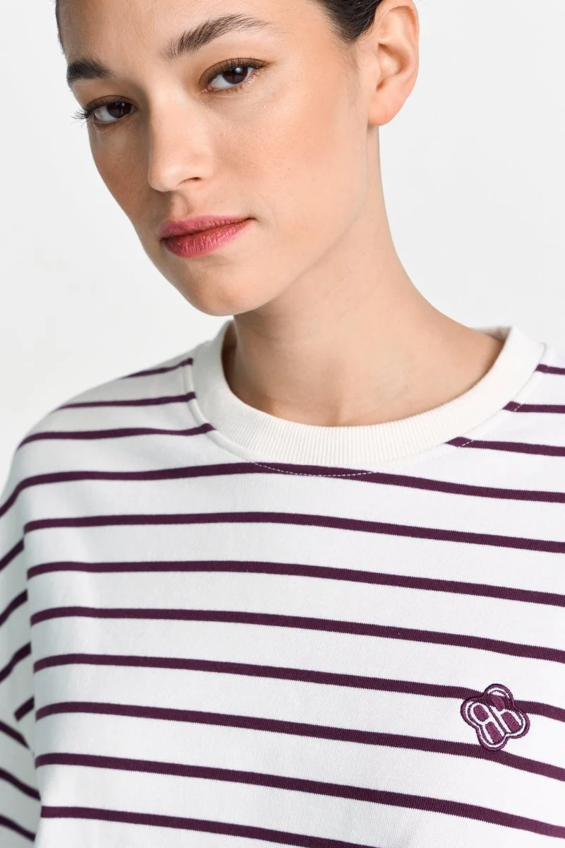 Gestreiftes Oversize-Sweatshirt - Image 4