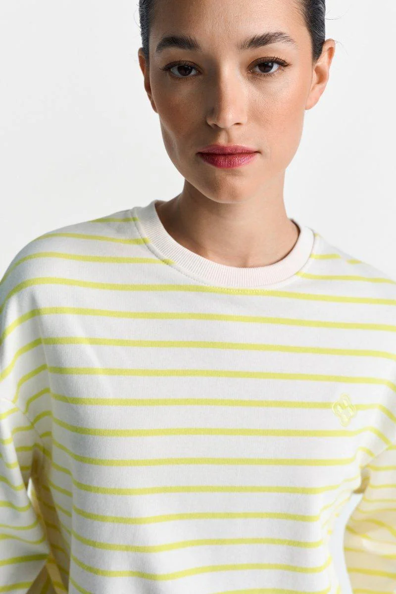 Gestreiftes Oversize-Sweatshirt - Image 7