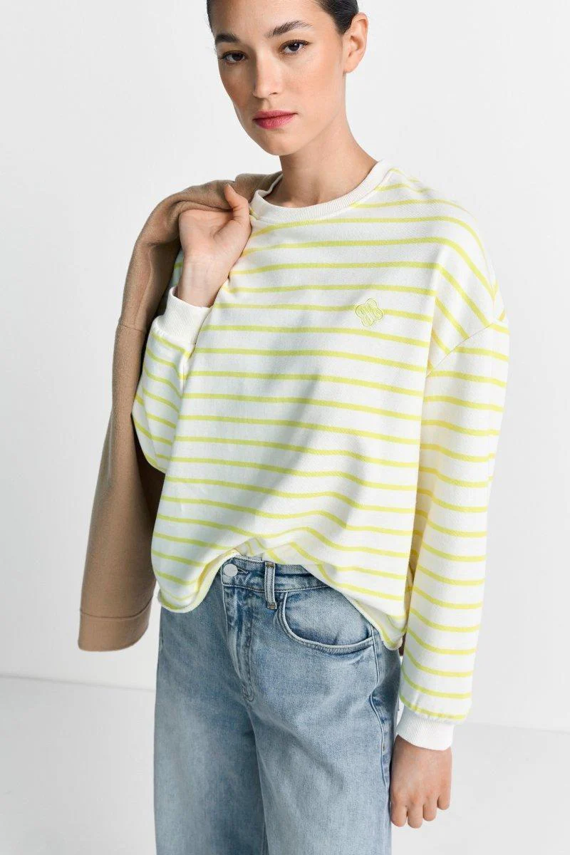 Gestreiftes Oversize-Sweatshirt - Image 8