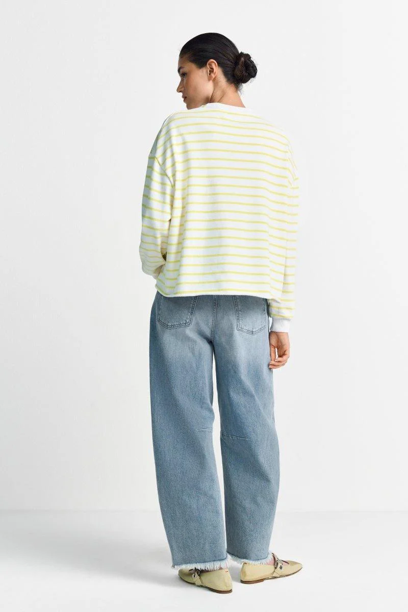 Gestreiftes Oversize-Sweatshirt - Image 9