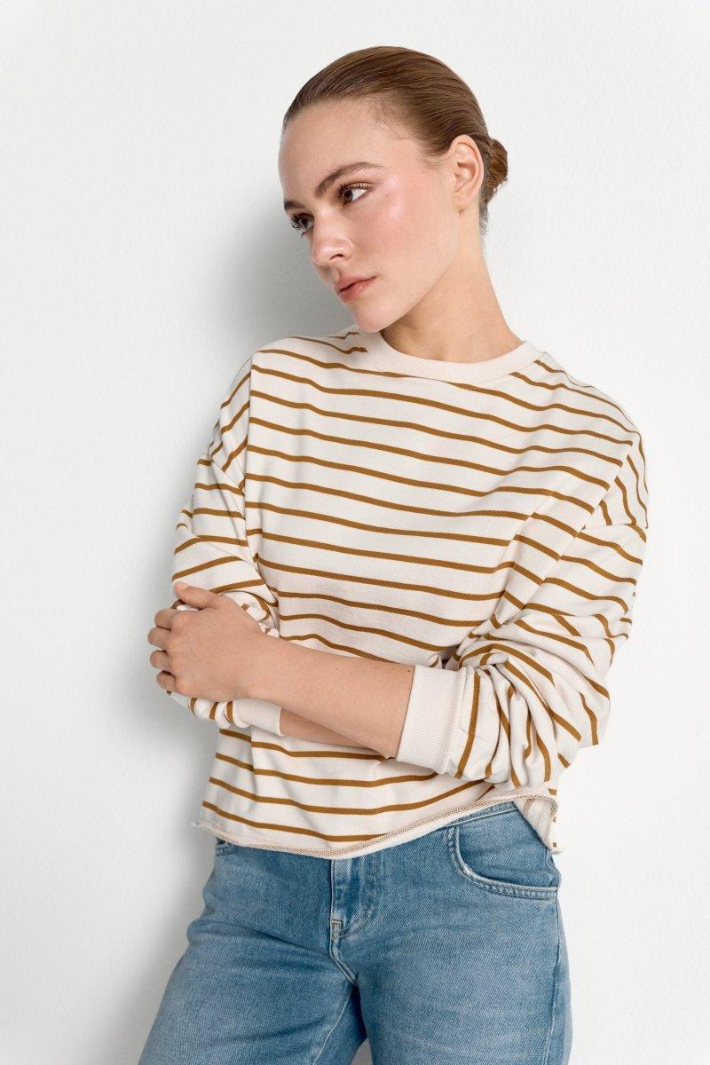 Gestreiftes Oversize-Sweatshirt - Image 11