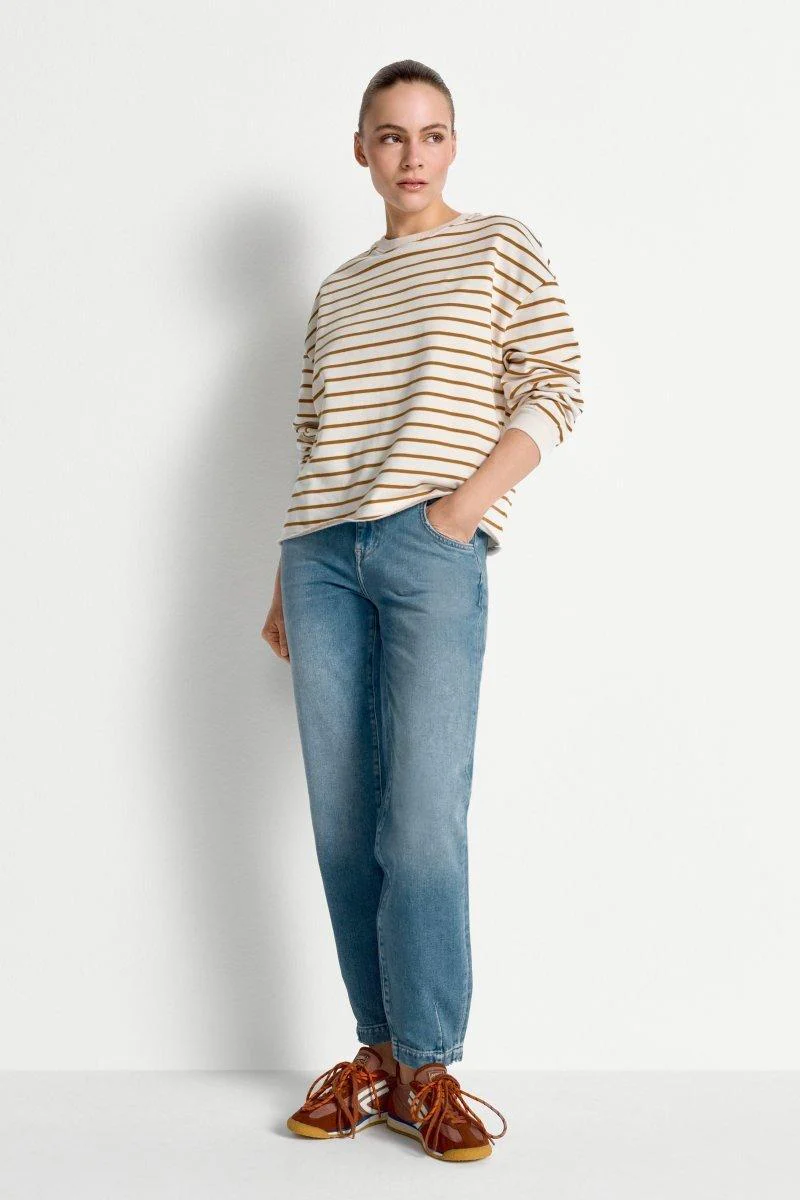 Gestreiftes Oversize-Sweatshirt - Image 12