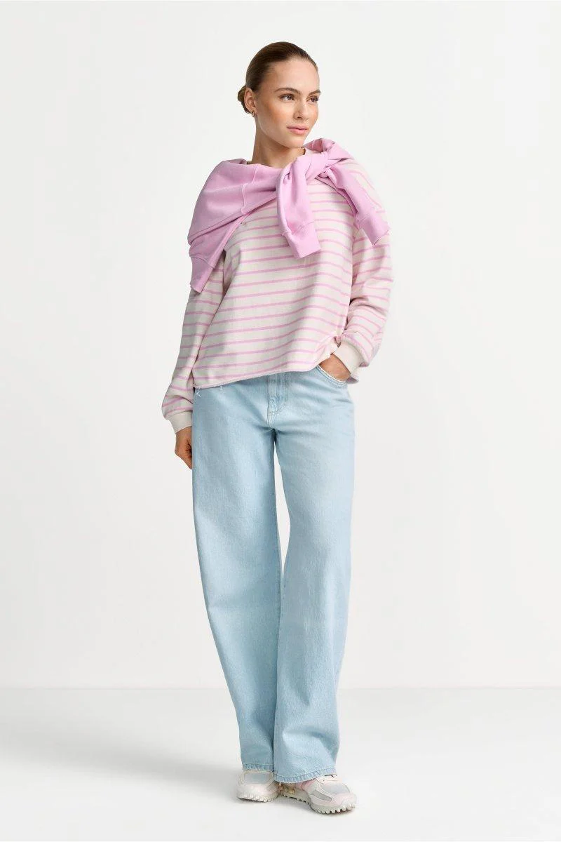 Gestreiftes Oversize-Sweatshirt - Image 6