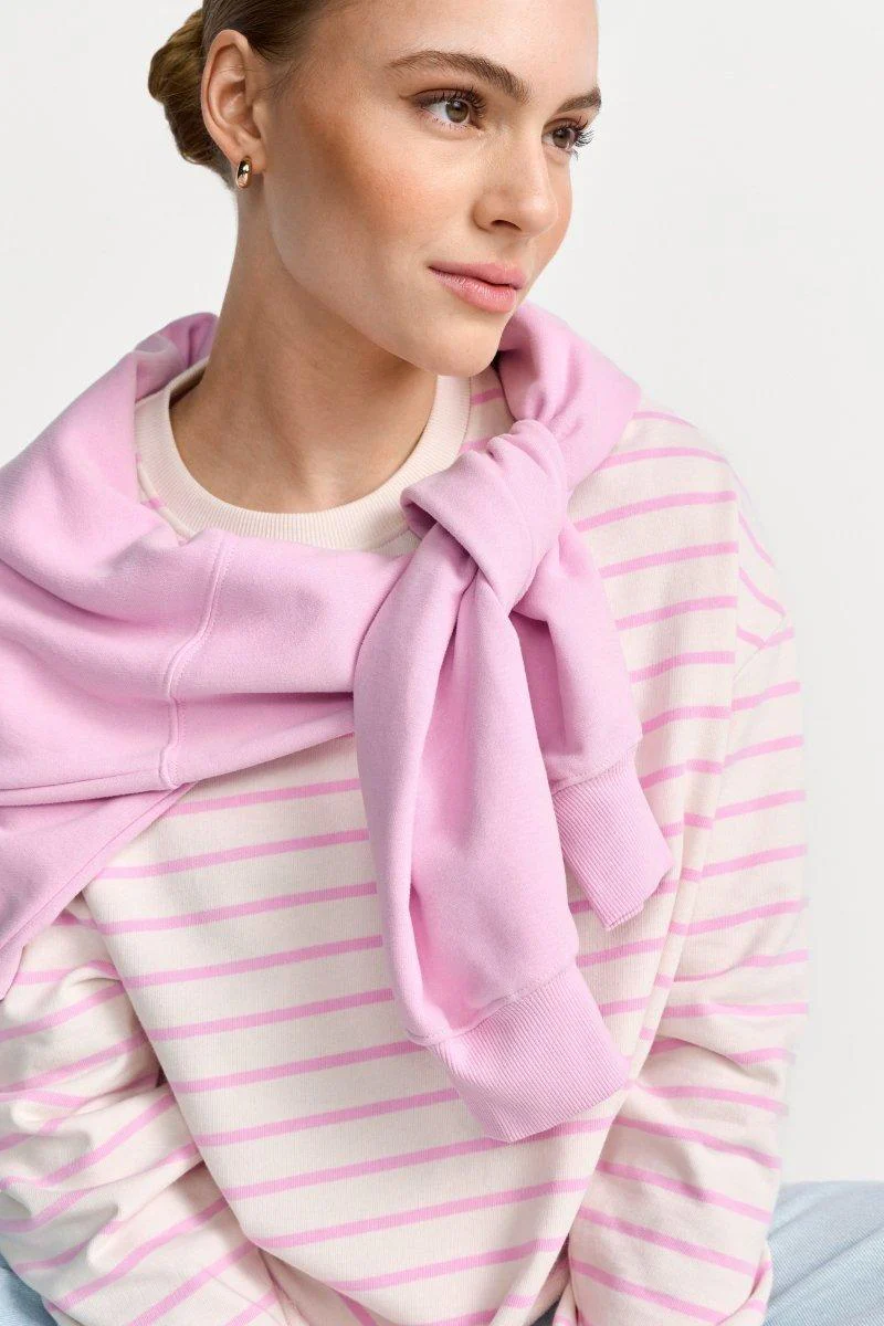 Gestreiftes Oversize-Sweatshirt - Image 9