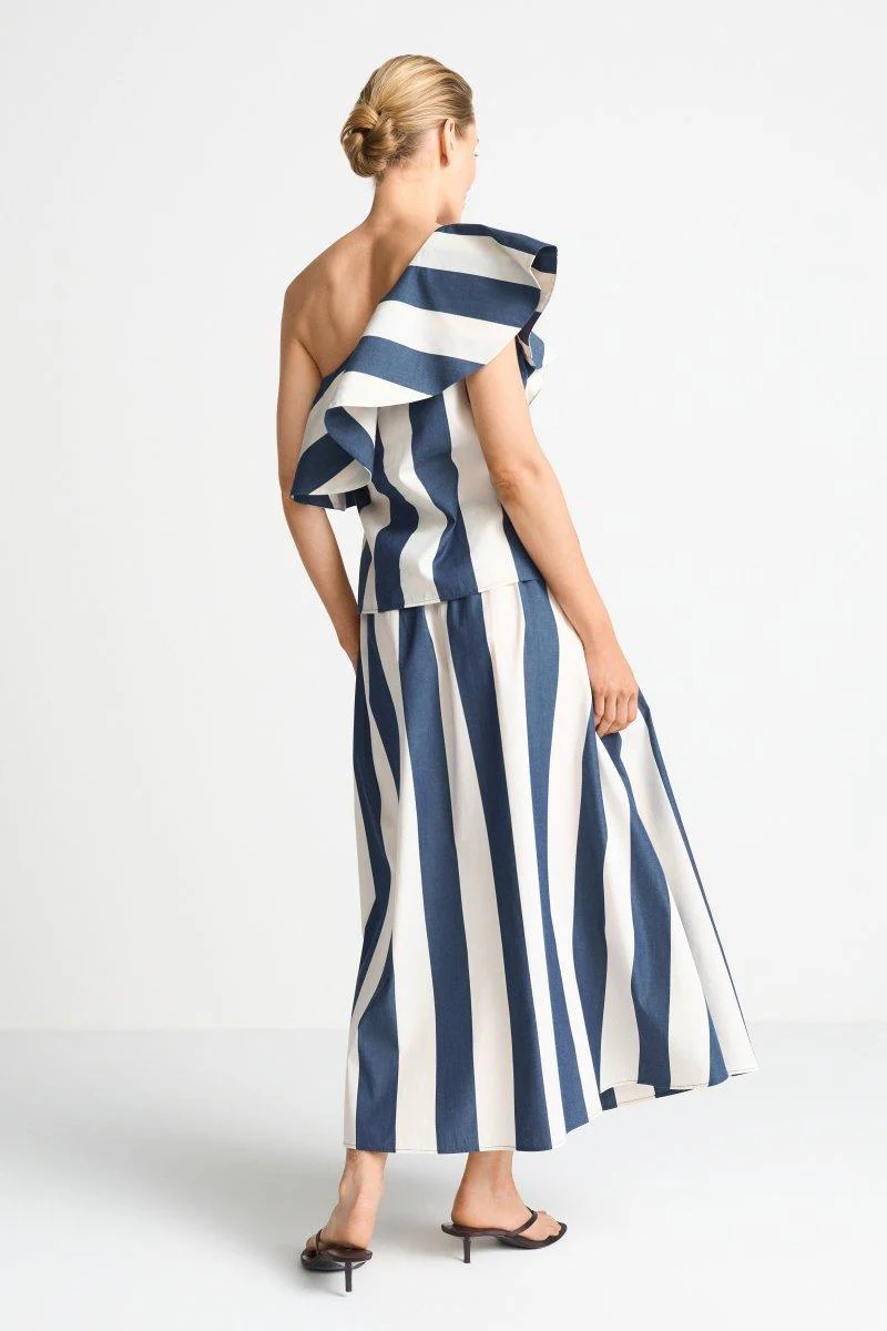 Gestreiftes One-Shoulder-Top - Image 3