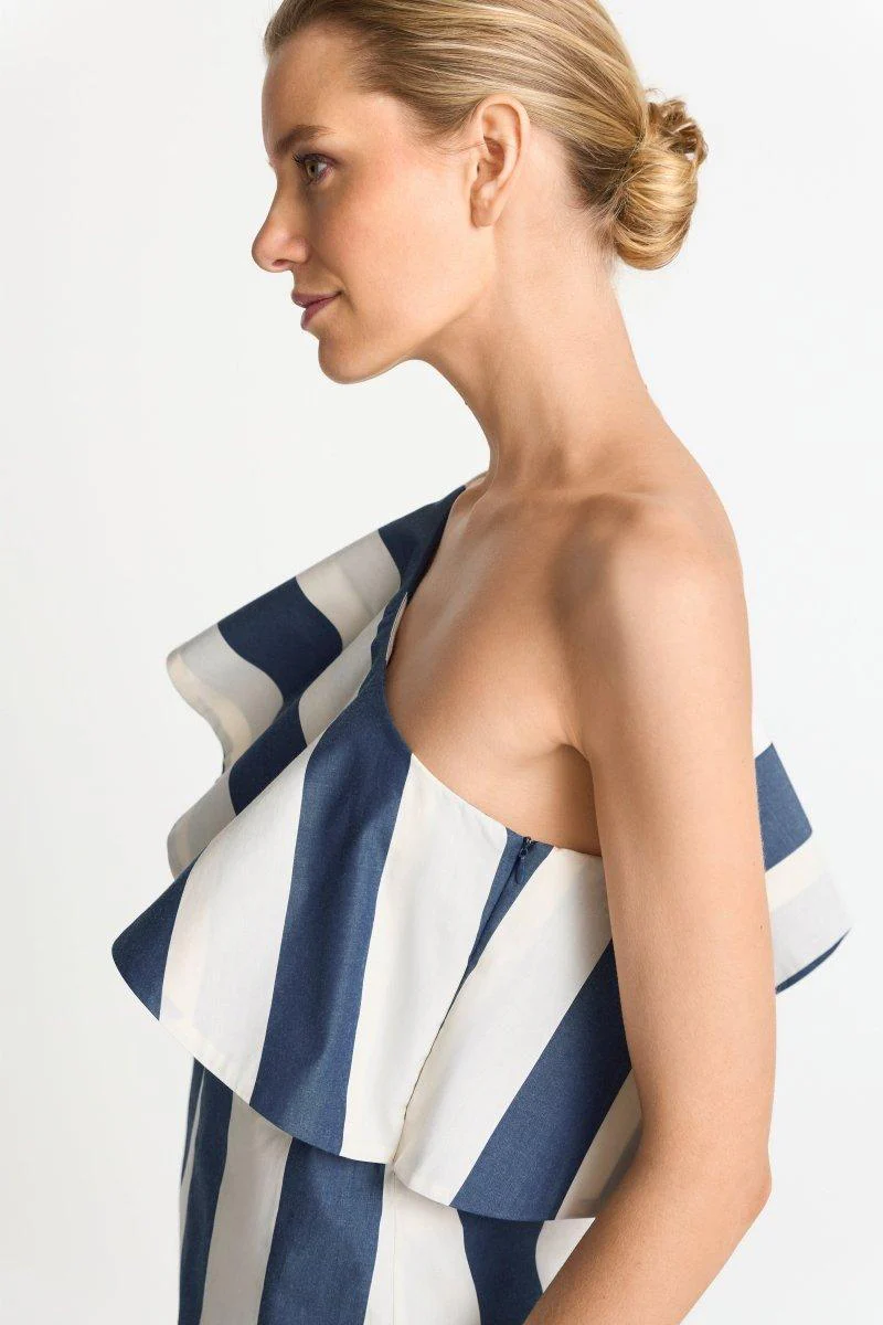 Gestreiftes One-Shoulder-Top - Image 4