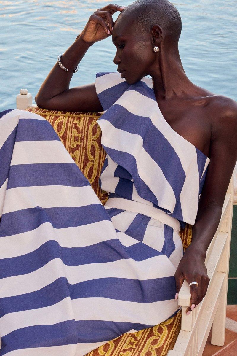 Gestreiftes One-Shoulder-Top - Image 6